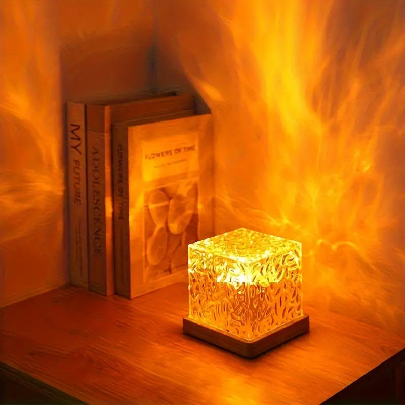 Ocean Wave Night Lamp – Relaxing LED Water Ripple Projector for Room Ambience