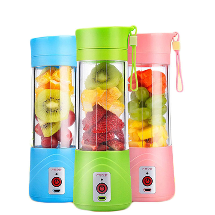 Portable USB Juicer – 6-Blade Rechargeable Smoothie Maker & Personal Blender for Gym, Office & Travel