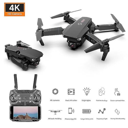 SkyMaster E88 Pro 4K Dual-Camera Drone – Foldable Quadcopter with GPS, Obstacle Avoidance & 30-Min Flight Time
