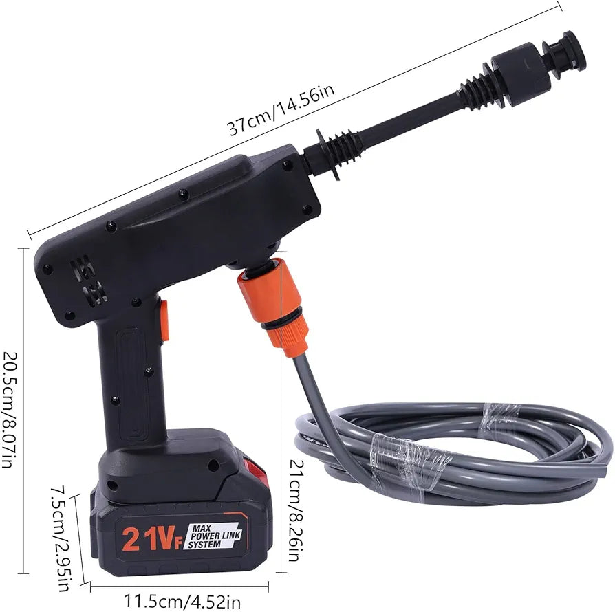 Portable Pressure Washer Cordless Cleaning Tool for Car Bike and Home
