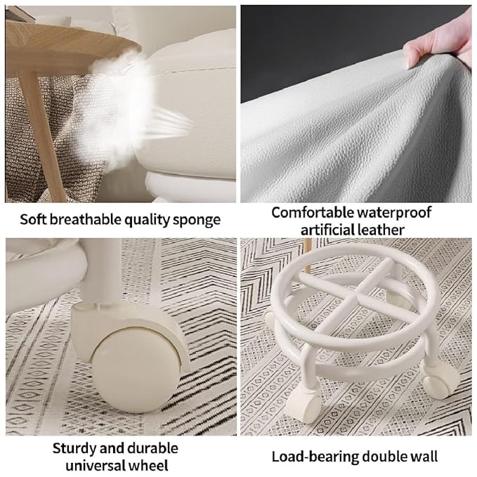 360° Rotating Acrylic Chair – Modern Space-Saving Seating for Home & Office