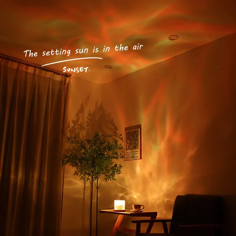 Ocean Wave Night Lamp – Relaxing LED Water Ripple Projector for Room Ambience