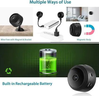 Mini WiFi Security Camera 1080p HD Indoor Monitoring Camera