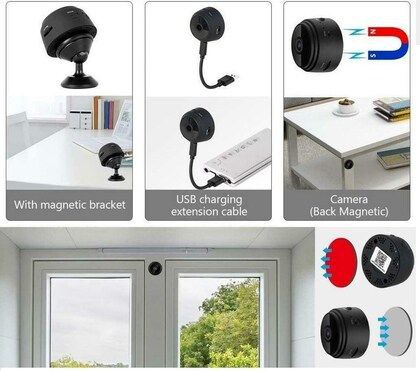 Mini WiFi Security Camera 1080p HD Indoor Monitoring Camera