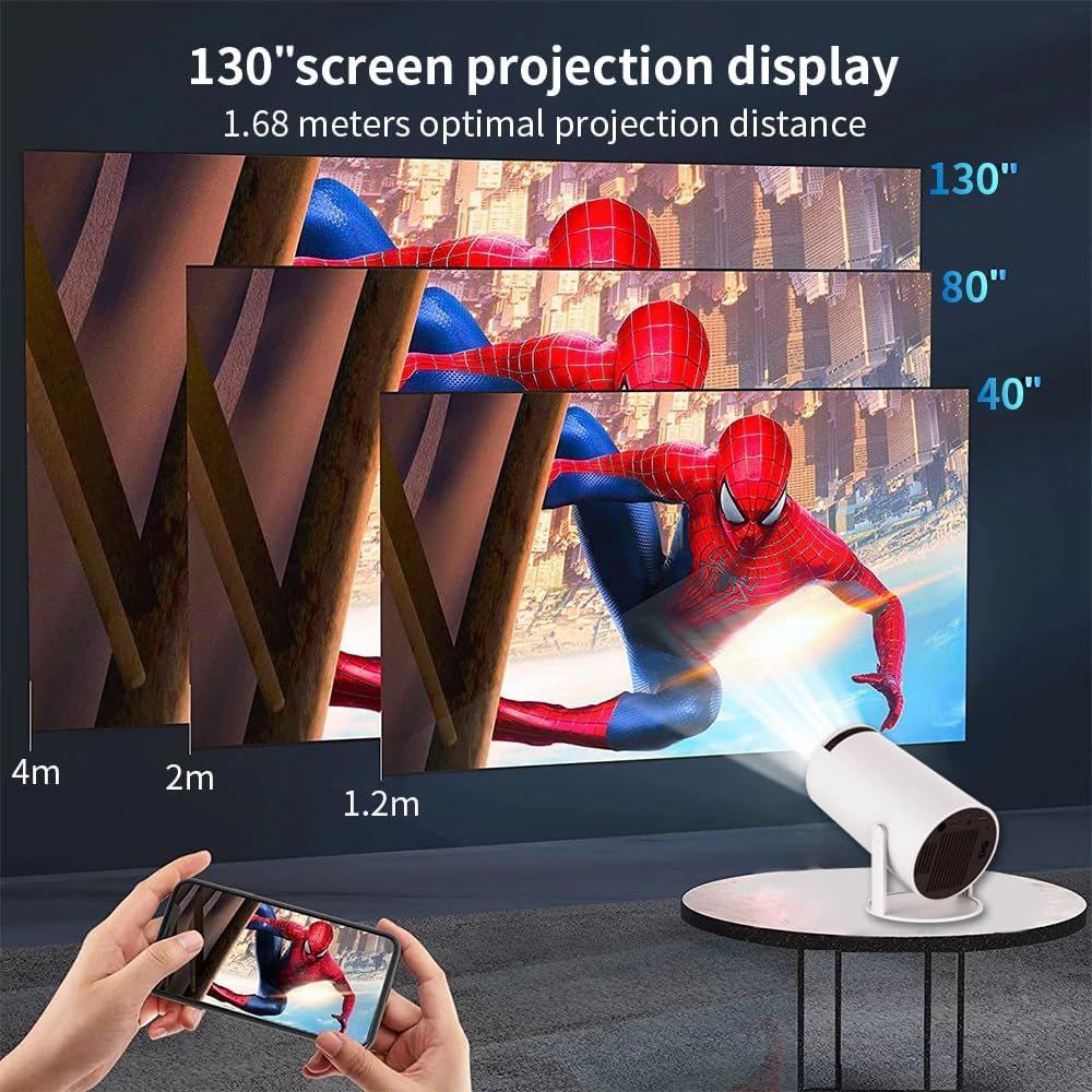 Mini 4K Smart Projector – Turn Any Wall Into a Cinema