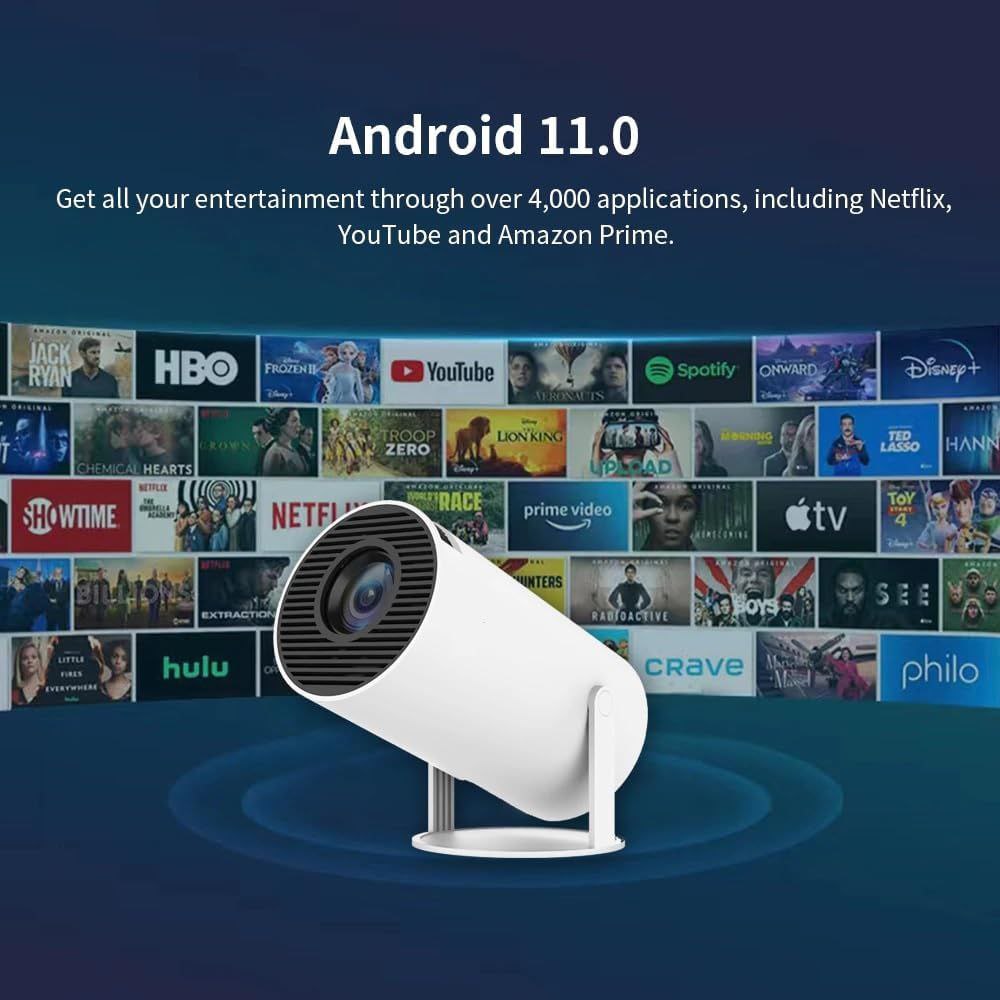 Mini 4K Smart Projector – Turn Any Wall Into a Cinema