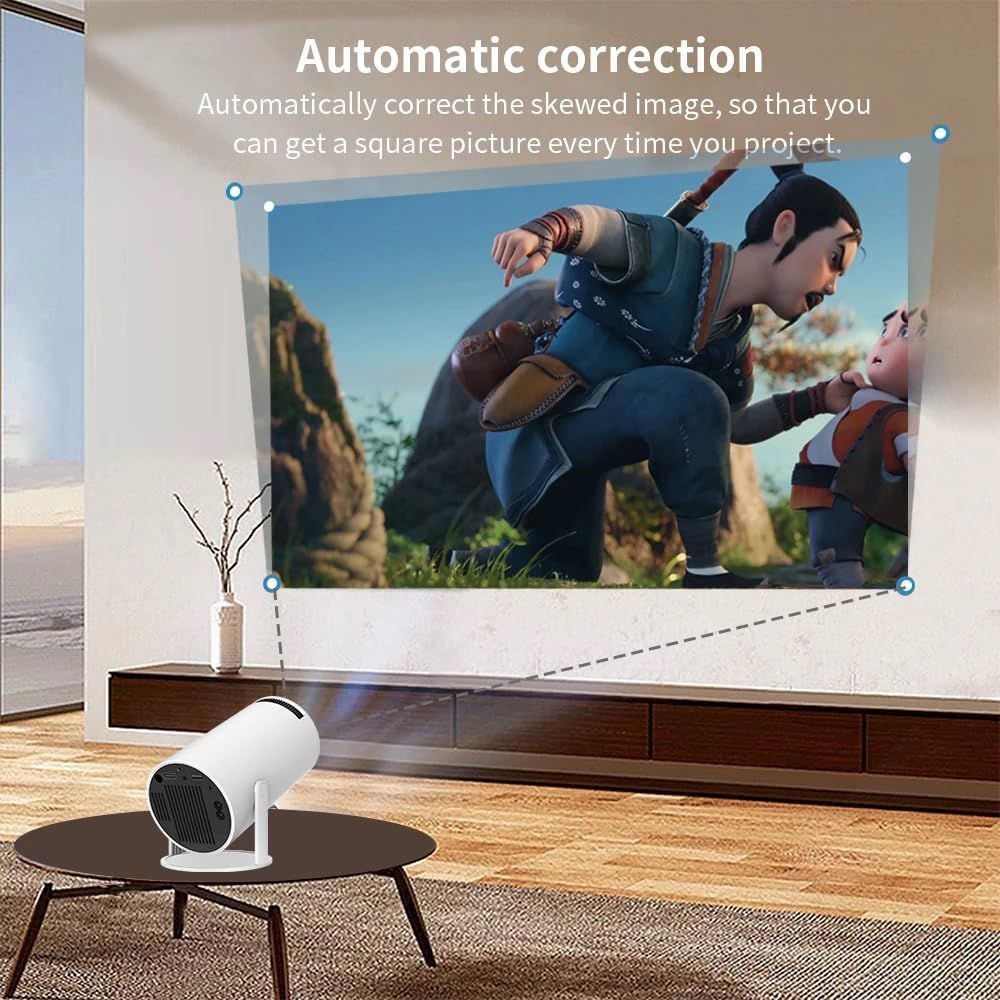 Mini 4K Smart Projector – Turn Any Wall Into a Cinema