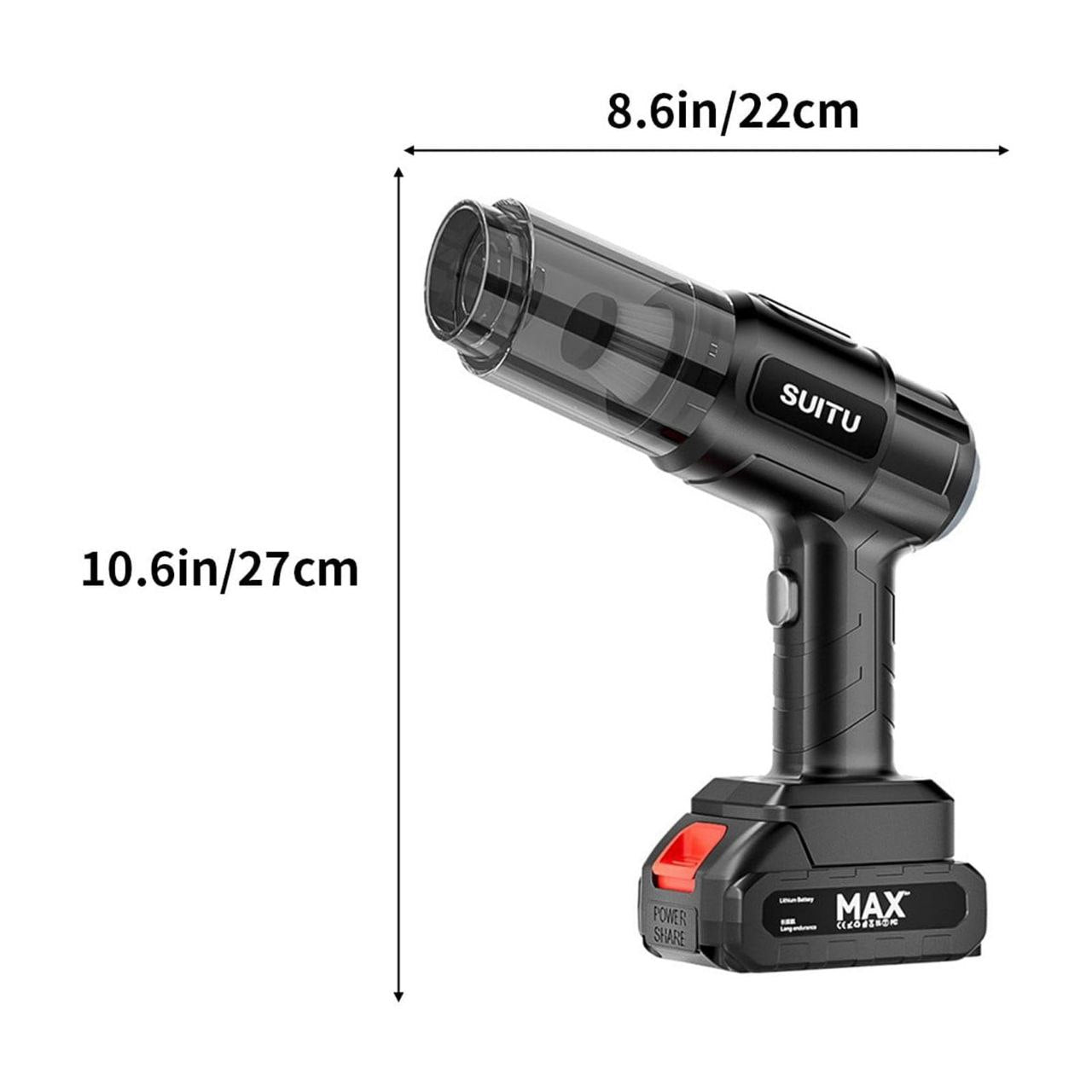 3-in-1 Cordless Mini Vacuum Cleaner (18000Pa High Suction)