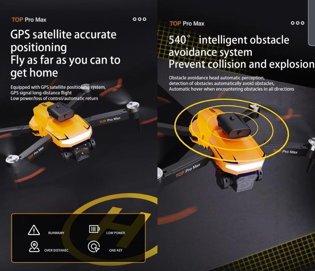 SkyElite K10 Pro 4K Brushless Drone – Dual Camera, Optical Flow Stability, 40-Min Flight Time (2 Batteries Included) & Premium Carry Case