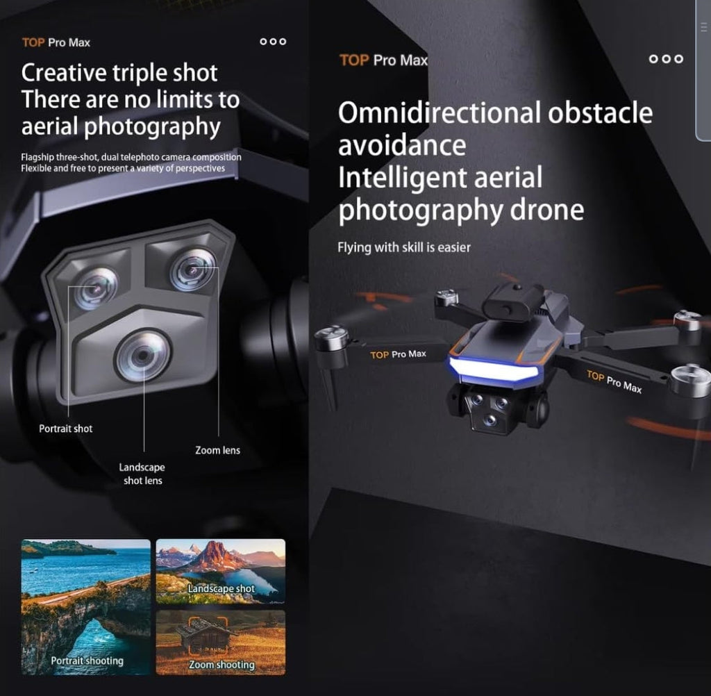 SkyElite K10 Pro 4K Brushless Drone – Dual Camera, Optical Flow Stability, 40-Min Flight Time (2 Batteries Included) & Premium Carry Case