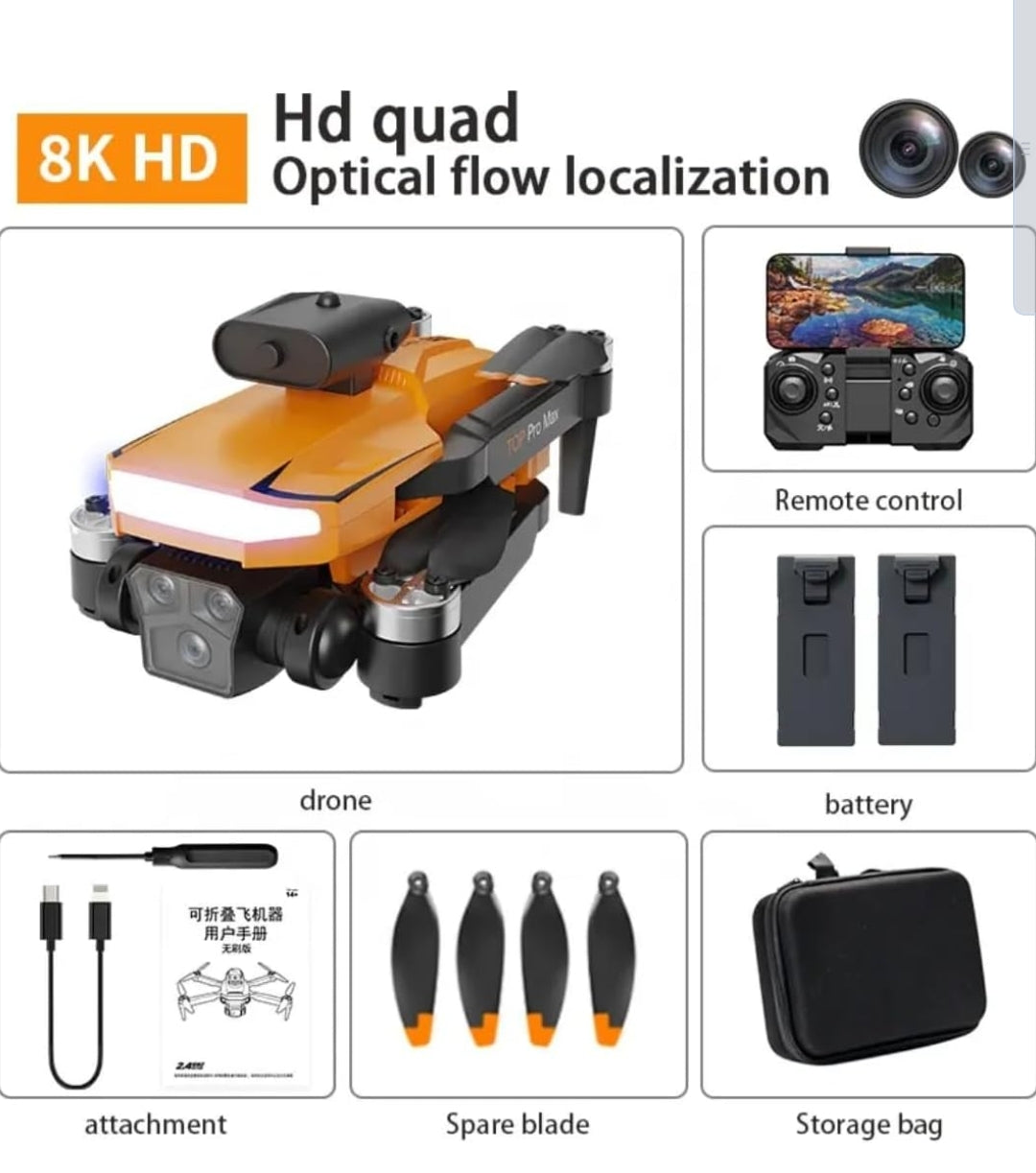 SkyElite K10 Pro 4K Brushless Drone – Dual Camera, Optical Flow Stability, 40-Min Flight Time (2 Batteries Included) & Premium Carry Case