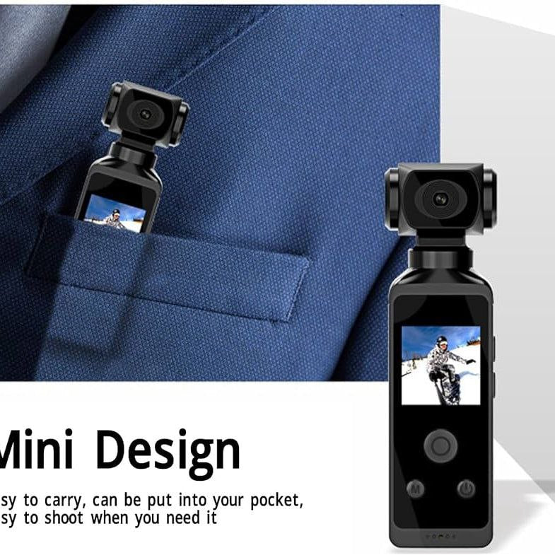 VenturePro™ 4K Pocket Action Camera – 270° Rotatable Lens, WiFi Connectivity, Waterproof Case & Multi-Sport Mount Kit