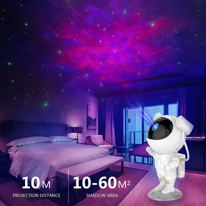Astronaut Galaxy Projector Lamp – Star Night Light for Bedroom