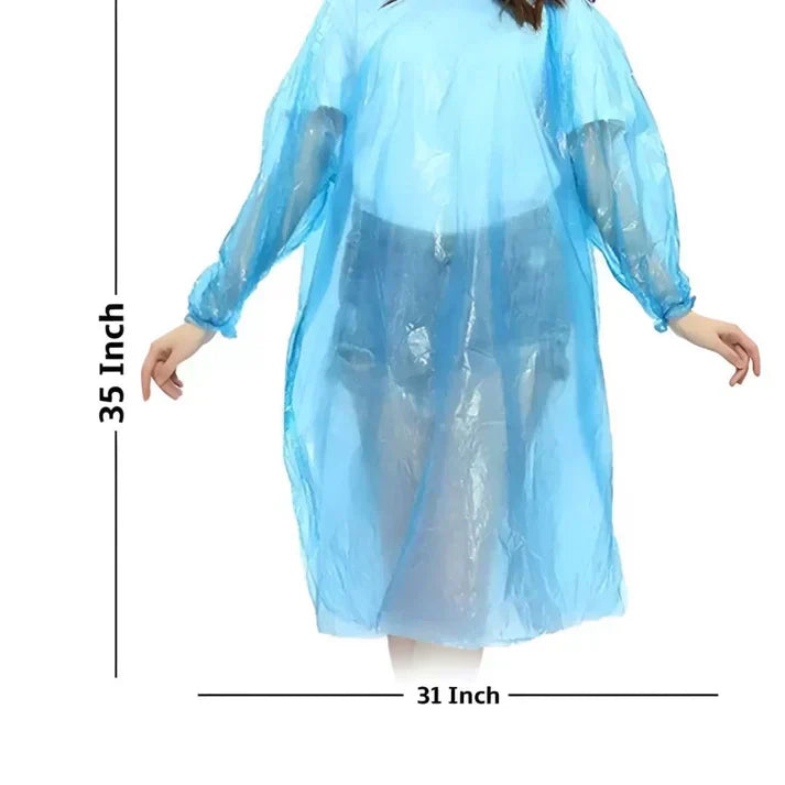 Emergency Disposable Rain Card (Pack of 5) – Ultra-Compact Waterproof Poncho, Wallet-Sized for Commuters & Outdoors