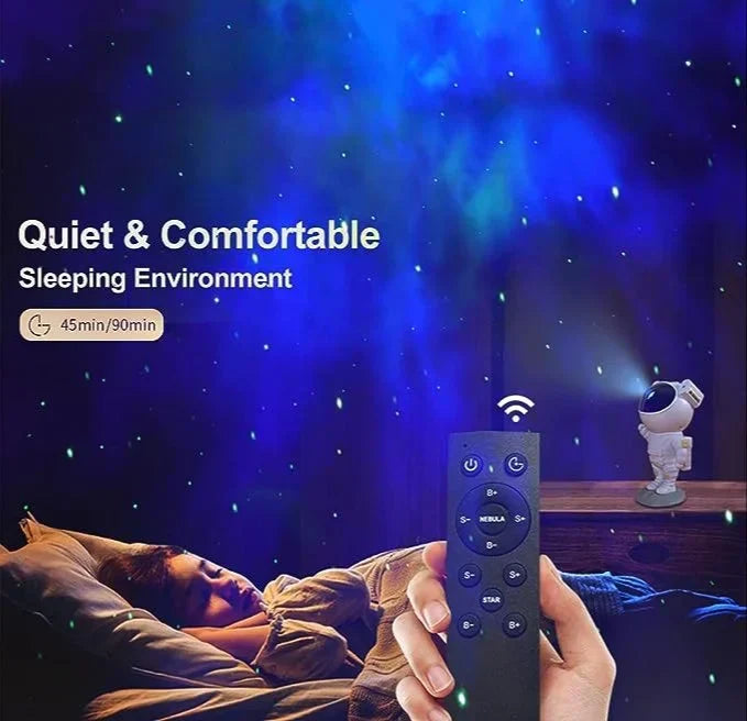 Astronaut Galaxy Projector Lamp – Star Night Light for Bedroom