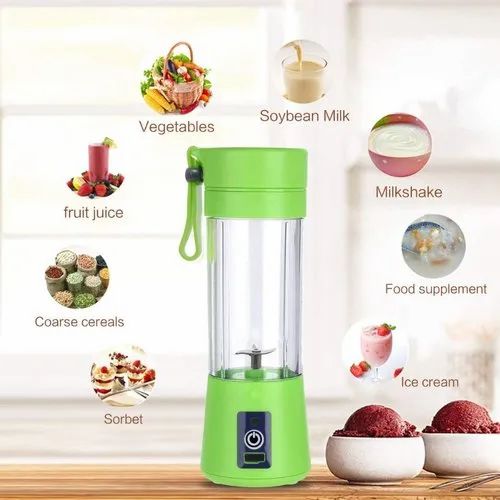 Portable USB Juicer – 6-Blade Rechargeable Smoothie Maker & Personal Blender for Gym, Office & Travel