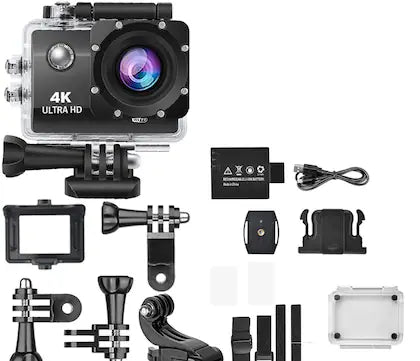 4K Ultra HD Action Camera with WiFi & Waterproof Case