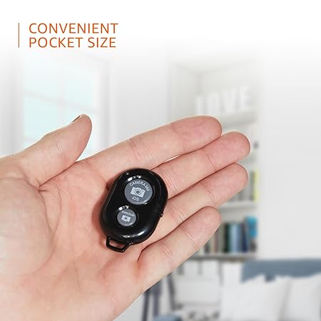 Universal Bluetooth Wireless Remote Shutter – Pocket-Sized Camera Control for iOS & Android Smartphones