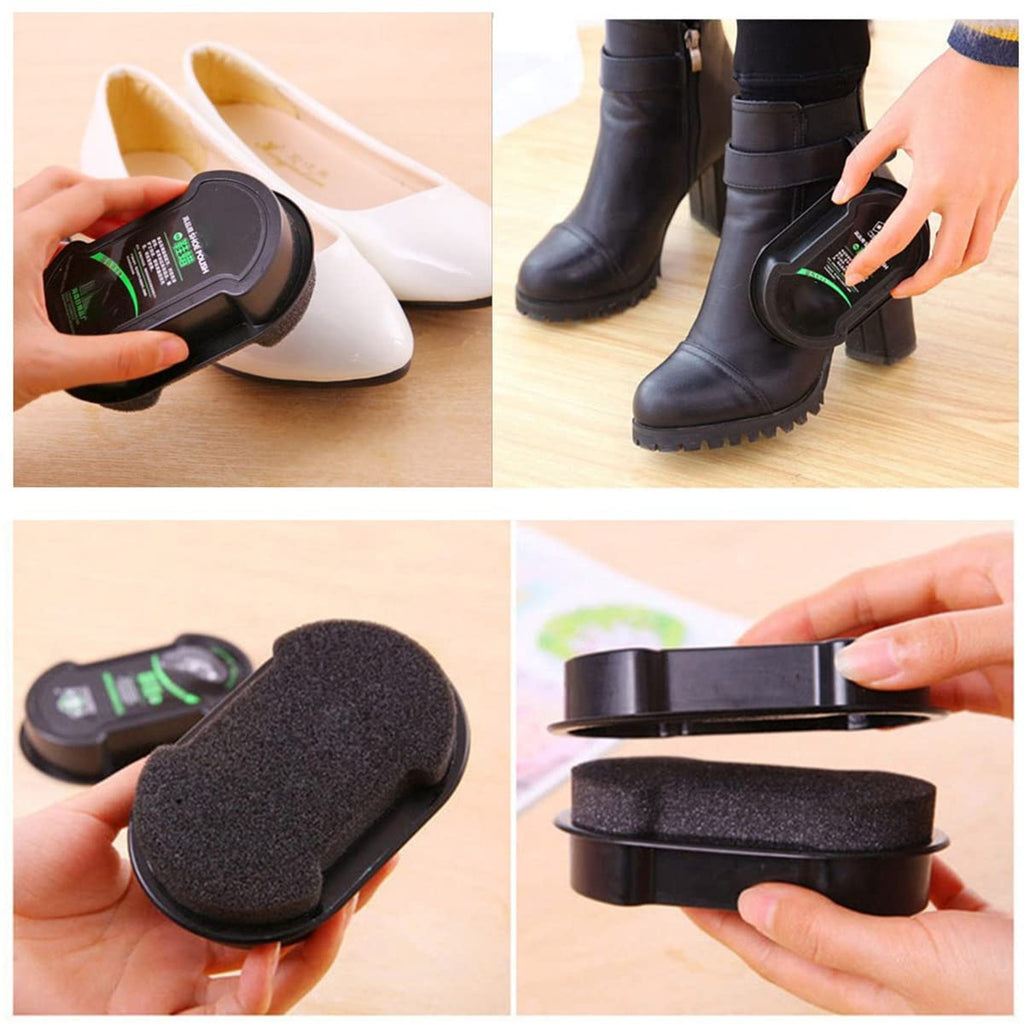 Double-Sided Shoe Polish Sponge – Quick-Buffer Silicone Oil Sponge for Shoes, Bags & Jackets