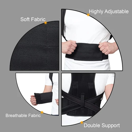 Adjustable Magnetic Back Brace & Posture Corrector