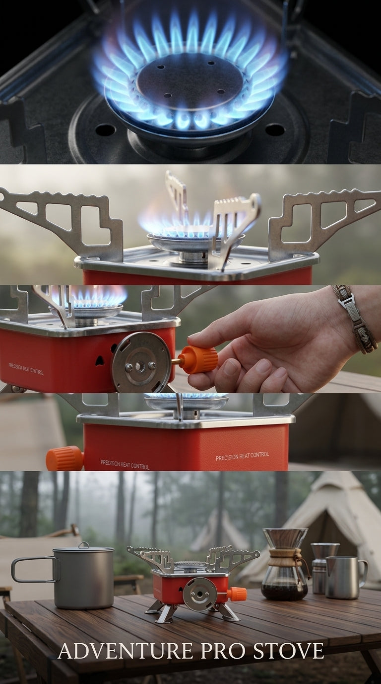 Portable Camping Gas Stove – Folding Stainless Steel Burner