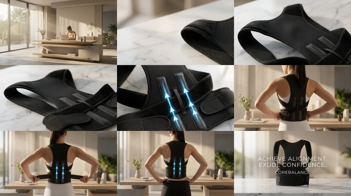 Adjustable Magnetic Back Brace & Posture Corrector