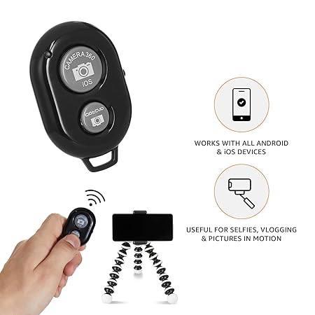 Universal Bluetooth Wireless Remote Shutter – Pocket-Sized Camera Control for iOS & Android Smartphones