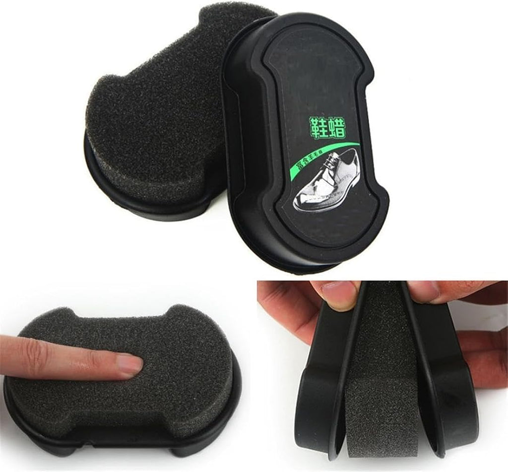 Double-Sided Shoe Polish Sponge – Quick-Buffer Silicone Oil Sponge for Shoes, Bags & Jackets
